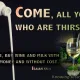 GOD’S INVITATION TO THE THIRSTY!